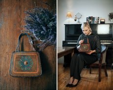 Актриса Тома Васкевикиуте получила от своей бабушки сумочку, которую та носила в молодости. бабушка, внучка, подарок
